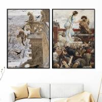 【CW】 A Drop of Tears Notre Dame Poster Exhibition Giclee Prints Canvas Painting Room Wall