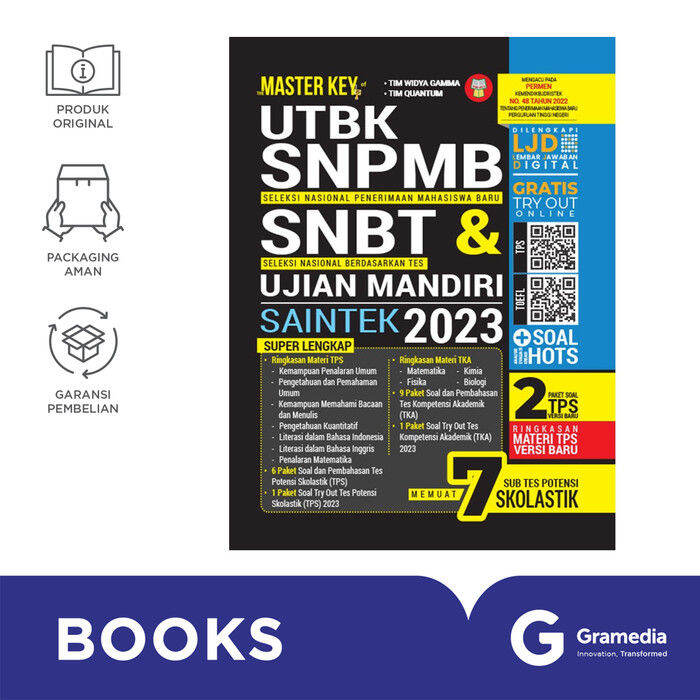 The Master Key Of UTBK SNPMB SNBT & Ujian Mandiri SAINTEK 2023 | Lazada ...