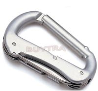 [A Boutique] 1PCS Multi Function Carabiner with Screw Driver Bottle Opener Knife Outdoor Tools Random Color