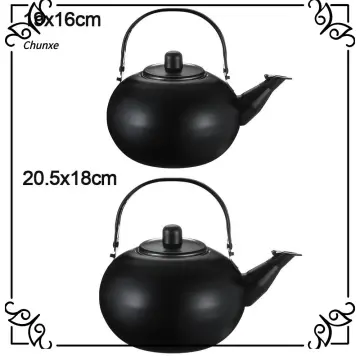 1PC Double Walled Insulated Teapot Boiling Water Kettle Stainless Steel  Moroccan Teapot Coffee Tea Pot