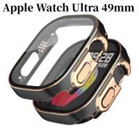 ดูกรณีสำหรับ Apple Watch อัลตร้ากรณี PC กันชนกระจกกันรอยหน้าจอสำหรับ Apple Watch ซีรีส์8 49มิลลิเมตรกรณี