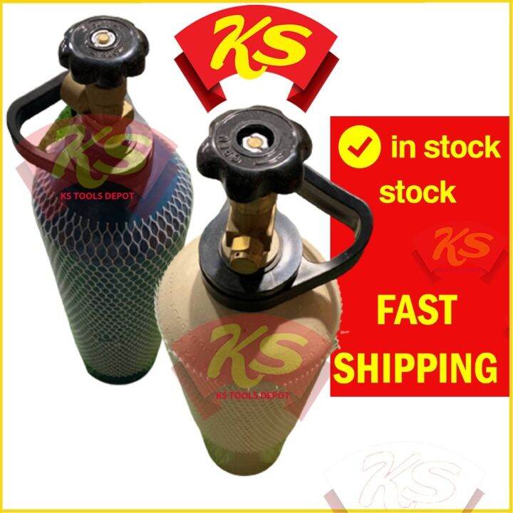 卍 Portable 10L Welding Gas Mini Cylinder CO2 Gas MIG / Argon Gas TIG Welding Lazada