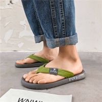 Summer flip-flops for men non-slip lightweight outdoor casual beach sandals fashionable Korean style outer wear