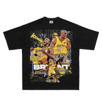 HOT [Yootaaa] เสื้อยืดแขนสั้น ผ้าฝ้าย ทรงหลวม ลาย NBA Black Mamba Kobe Bryant สไตล์ฮิปฮอป SIZE:S-5XL