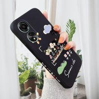 เคสสำหรับ OPPO A78 4G เคสโทรศัพท์ลายการ์ตูนสุนัขสน็อปปี้ชาร์ลีพิมพ์ลายด้านข้างสำหรับเด็กผู้หญิงเคสป้องกันทนแรงกระแทกคลุมทั้งหมดปลอกซิลิโคนน้ำรูปแบบขอบสี่เหลี่ยม