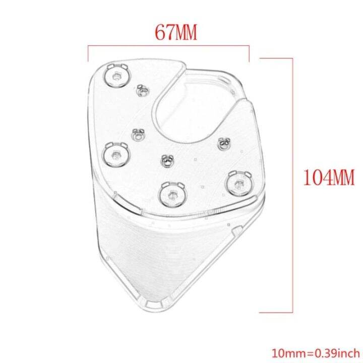 แผ่นขยายขนาดใหญ่สำหรับ-honda-x-adv-xadv-750-xadv750-2017-2020-2019-2018อุปกรณ์เสริมรถจักรยานยนต์ขาตั้งด้านข้าง-cnc