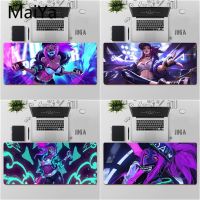 Maiya คุณภาพสูง LOL KDA POPSTAR Akali Office เมาส์เกมคอนโซล แผ่นรองเมาส์นุ่ม จัดส่งฟรี แผ่นรองเมาส์ขนาดใหญ่ แผ่นรองแป้นพิมพ์