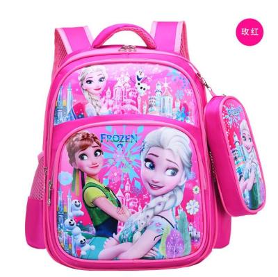 Disney Large Capacity Kids Frozen Cartoon backpack Childrens school Bagpack Elsa Anna Princess Schoolbag for girls