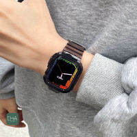 ส่งฟรี สาย +  เคส iWatch ultra 8 7 6 SE 5 4 3 2 1 สายและเคส ขนาด49mm  45มม. 41mm สายนาฬิกาข้อมือ สาย smart watch case อุปกรณ์เสริมสมาร์ทวอทช์