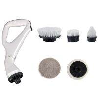 Household Electric Cleaning Brush Rechargeable Electric Scrubber with Removable Head Kitchen Toilet Cleaning Tool