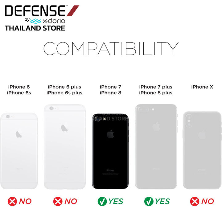 x-doria-defense-lux-เคส-iphone8plus-เคสไอโฟน7พลัส-เคสกันกระแทก-2-เมตร-เคสโทรศัพท์-iphone-se2020-เคสไอโฟน7plus-สินค้าของแท้-100-for-iphone-7-8-se2020-7plus-8plus