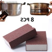 ๑✇ 8 Pack Magic Sponge Eraser Silicon Carbide Rust Removal Cleaning Brush Descaling Quick Clean Wipe For Cooktop Kitchen Sponge