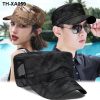 Fashion flat top hat men and women outdoor casual camouflage sun visor spring summer autumn sunscreen breathable cap