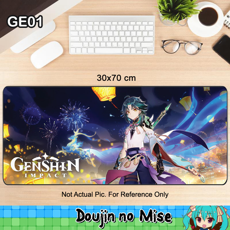 Game Genshin Impact QiQi Mouse Pad DIY Custom Mice Mat Gaming Playmet 30x70cm 