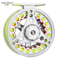 ANGLER DREAM Fly Fishing Reel Fishing Accessories 1/2 3/4 5/6 7/8 WT Aluminum Alloy Carp Gear Tackle Kit Fly Reel Fly Line Combo Fishing Reels