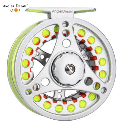 ANGLER DREAM Fly Fishing Reel Fishing Accessories 1/2 3/4 5/6 7/8 WT Aluminum Alloy Carp Gear Tackle Kit Fly Reel Fly Line Combo Accessories