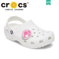 barbie jibbitz cross แท้ หัวเข็มขัด สีชมพู อุปกรณ์เสริม สําหรับตกแต่งรองเท้าตุ๊กตาบาร์บี้