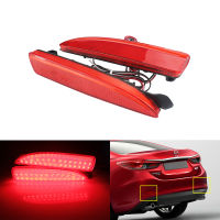 ANGRONG 2X Red LED Rear Bumper Reflector Tail Brake Stop Fog Light For Mazda 2 3 DY Axela BK BM For Mazda 5 6 CR19 Atenza GJ