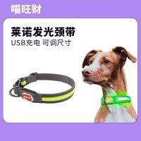 2023 ?Hot Sale LaRoo Dog Nylon Pullable Luminous Neck Strap Collar Golden Retriever with Night Walking Dog Flash Anti-lost Artifact ???