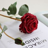 ดอกกุหลาบปลอม( R7) เลียนแบบดอกกุหลาบแห้ง ดอกกุหลาบประดิษฐ์