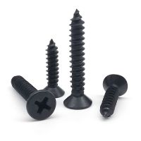 M1.7 M2 M2.5 M3 M3.5 M4 M5 M6 GB846 Black 304 A2-70 Stainless Steel Cross Phillips Flat Countersunk Head Self Tapping Wood Screw