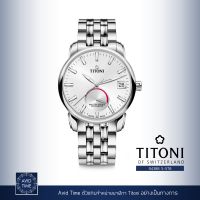 นาฬิกา Titoni Master Series 41mm Silver Dial บอกพลังงานสำรอง (94388 S-578) Avid Time ของแท้ ประกันศูนย์