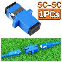 อะแดปเตอร์ หัวต่อตรง ชนิด SC-SC (สีฟ้า) จำนวน 1 หัว (1PCs Fiber Optic Connector Adapter SC / UPC SM Flange Singlemode Simplex SC-SC Coupler )