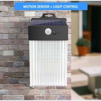 ✳✺ 4 Sides 50LED-3Modes Waterproof LED Solar Motion Sensor Light Outdoor Lighting for Garden Wall Lampu LED