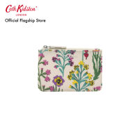 Cath Kidston Small Card &amp; Coin Purse Paper Pansies Cream Totebag กระเป๋าใส่บัตร กระเป๋าใส่เหรียญ กระเป๋าผ้า กระเป๋าสีครีม กระเป๋าแคทคิดสตัน