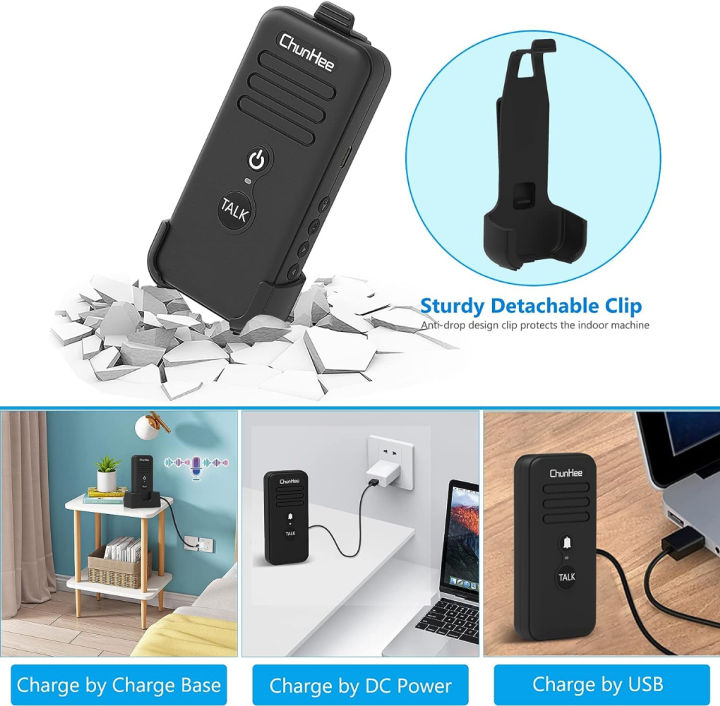 chunhee-intercoms-wireless-system-home-use-for-elderly-kids-two-way-communication-caregiver-pager-nurse-calling-system-for-patient-senior-disabled-pregnant