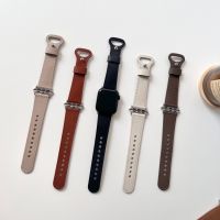 ♣ﺴ Genuine Leather Strap for Apple Watch Series Ultra/8/7/6 Se 5 4 3 Slim Bracelet IWatch 38 42mm 44mm 40mm 49mm Watch Band 45 41mm