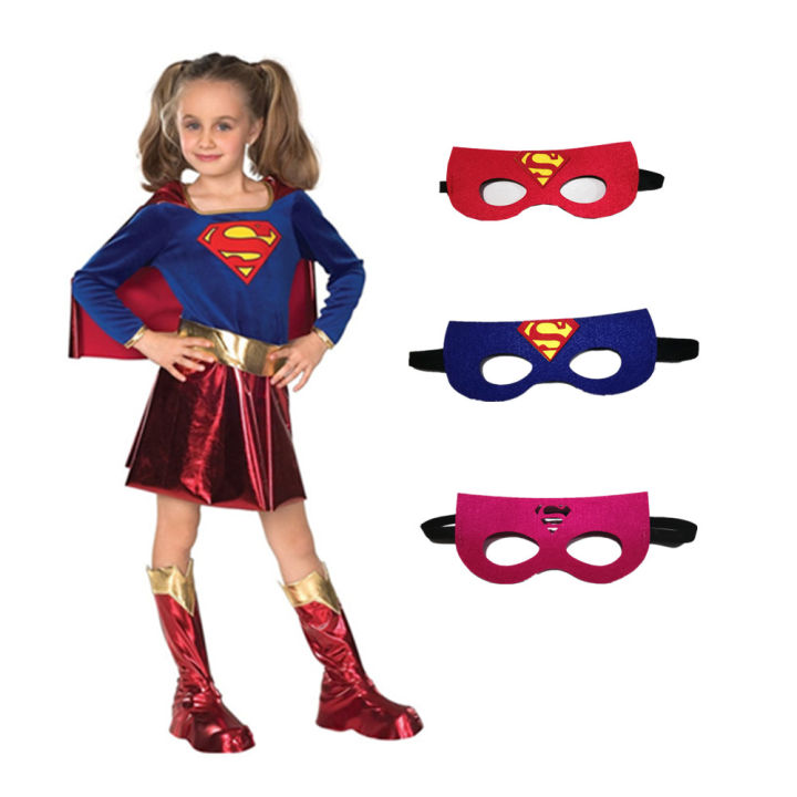 เด็กสาว-superman-supergirl-คอสเพลย์เครื่องแต่งกายเครื่องแต่งกายคาร์นิวัลเด็กน่ารักปาร์ตี้ชุด