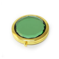 Light Green Crystal Compact Mirror gold compact mirror