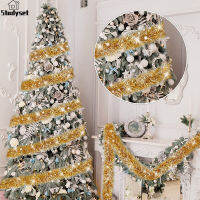 Studyset IN stock Strip Pet/pvc Christmas Tree Decoration Tops Pull Flower (foam Silk, Filament Plus White Dot) 10m X 9cm