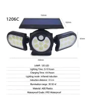 140 LED Solar Lights Waterproof Motion Sensor Lawn Ground Lamp Solar Lamp Outdoors Landscape Garden Spotlights