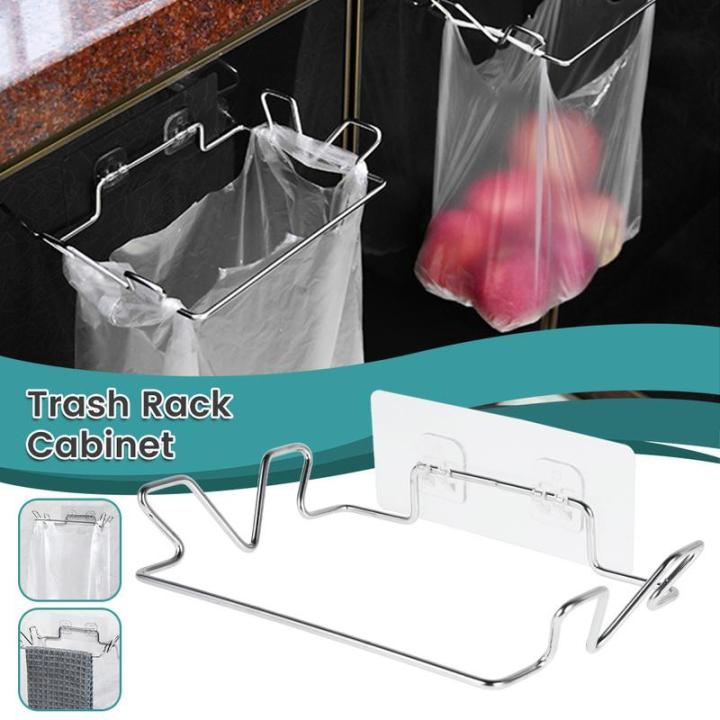 DT Stainless Hanging Trash Garbage Bag Holder for Kitchen Cupboard Fit for  Different Size Plastic Bag : Amazon.in: Home & Kitchen