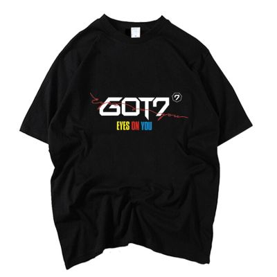 เสื้อเด็กหญิง !Hotvent Loose T-Shirt Printed New Album Yes On You Got7 Kpop Styleshirtเสื้อยืด