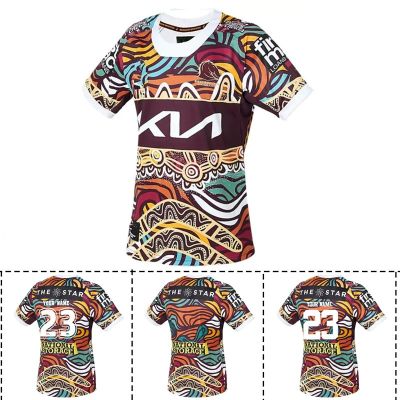 Size:S-5XL / Custom Indigenous / Number） （Print Name Broncos - Jersey Home Mens Singlet City Brisbane [hot]2023 Away Rugby / / Jersey