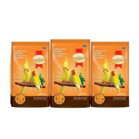 SmartHeart Cockatiel &amp; Lovebird Bird Food 1 kg.x 3 Packs สมาร์ทฮาร์ท อาหารนกค๊อกคาเทล เลิฟเบิร์ด 1 กก.x 3 ถุง