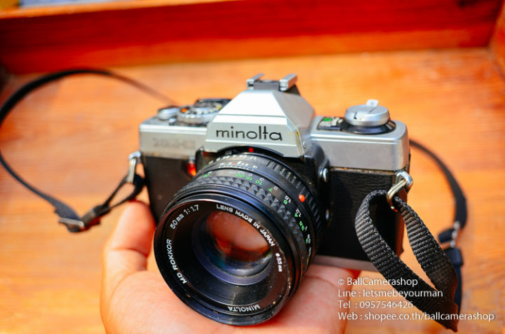 ขายกล้องฟิล์ม-minolta-xg-e-สุดยอดแห่งความ-classic-ทนทาน-ใช้ง่าย-ถ่ายรูปสวย-พร้อมเลนส์-50mm-f1-7