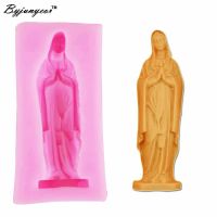 Goddess Girl Prayer 3D Candle Soy Wax Mould Scented Handmade Silicone Mold Plaster Resin Clay Diy Craft Home Decorationm602 Bread  Cake Cookie Accesso