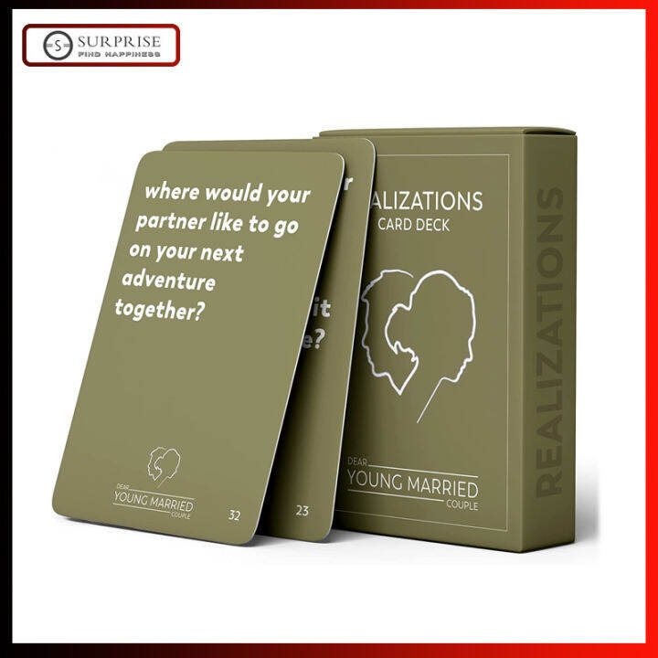 Fun Card Game for Couples REALIZATIONS Card Deck 52 Questions Lazada PH