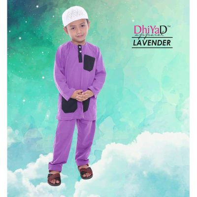 Dhiyad BABY And Kindergarten Malay Clothing - LAVENDER เสื้อผ้าเด็กอนุบาล br