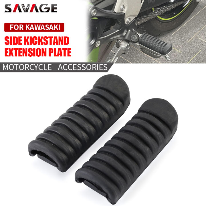 ฝาครอบยางตัวล๊อครถที่พักเท้าด้านหน้าสำหรับ-kawasaki-zx-6r-zx-9r-zx-12r-zzr-600-1200-gpz-900r-250r-นินจา400-650-r-1000-er-6n-er-4n-f-versts-650-1000-se