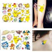 DEMI Một lần Hình dán Pokemon Động vật hoạt hình Hình xăm Hình xăm giả