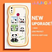 Jlingji เคสสำหรับ Realme 3 Pro เคส3i Realme รูปแพนด้าน่ารัก Colour TPU ใสนุ่มขอบคลื่นกันกระแทกเคสมือถือเคสกล้องที่สร้างสรรค์ทนต่อการสึกหรอฝาครอบป้องกันซิลิกาเจล