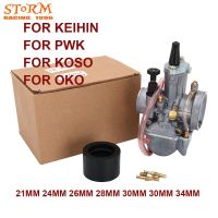 2T 4T Universal For Keihin Koso OKO Motorcycle Carburetor Carburador 21 24 26 28 30 32 34mm With Power Jet For Racing Moto