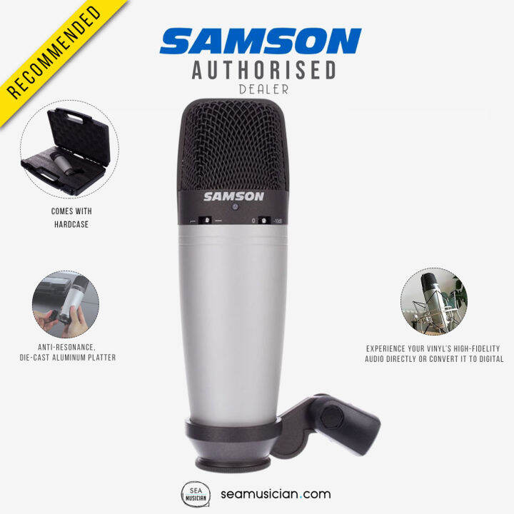 SAMSON C03 MULTI PATTERN CONDENSER MICROPHONE (SAMC03) Lazada