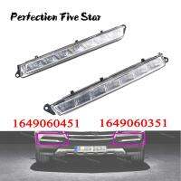 Pair L R LED Daytime Running Light Fog Lamp For Mercedes-Benz X164 X166 GL320 GL350 ML63 AMG 1649060351 1649060451