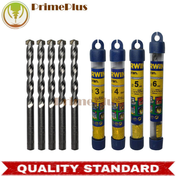 Irwin JORAN Drill bits (Sold per 100pcs,10 pack) Masonry Concrete HSS